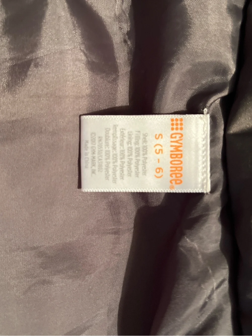 Gymboree Gray Vest with Orange Logo Detail